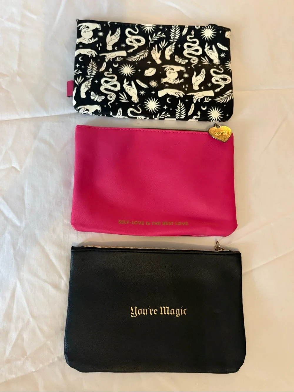 3 IPSY Makeup Pouches with Mystical Designs - Picture 2 of 2